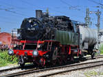 Die Dampflokomotive 64 419  Bubikopf  aus dem Jahr 1937 war Anfang Juni 2019 im Bayerischen Eisenbahnmuseum Nördlingen zu Gast.