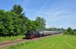 064 419 der DBK mit Sonderzug nach Horb am Neckar.Aufgenommen bei Riederich am 16.6.2013