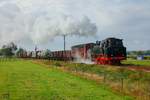 Terug naar Toen 2019: 64 415 mit Fotogüterzug in Beekbergen, am 07.09.2019.