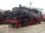 Der Güstrower Bubikopf 64 007 im Freigelände,am 03.Oktober 2014,im Schweriner Eisenbahnmuseum.