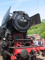 BR 65 018 am 28.04.2007 im Museum Bochum-Dahlhausen, 30 Jahre Jubilum, Treffen der Neubau-Dampflokomotiven