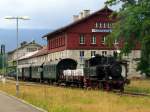 Die 70 083 am 08.08.2008 mit einem Sonderzug in Bhmisch Eisenstein.