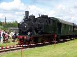 70 083 mit Sonderzug zur Rail & Road Classics am 25.07.2009 im Bahnpark Augsburg