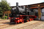 Die 74 1230 präsentiert sich als Stadtbahnlokomotive am 23.04.2017 beim Frühlingsfest im Bw Schöneweide.