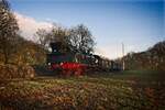 78 468 mit dem ersten Nikolaus-Express der Saison kurz vor Billerbeck (27.11.2021)