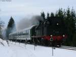 78 468 mit ihrem DLr (Rottweil-Triberg) bei Villingen 28.12.09