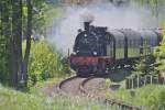 Unterwegs in den Baumbergen I: 78 468 mit Nostalgiezug zwischen Billerbeck und Havixbeck (01.05.2011)