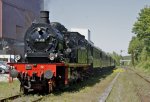 78 468 mit Nostalgiezug beim Halt in Billerbeck.