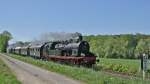 Unterwegs in den Baumbergen II: 78 468 mit Nostalgiezug zwischen Billerbeck und Havixbeck (01.05.2011)