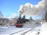 Am 2 . Januar 2010 fuhr die 78 468 zum Dreiknigsdampf und machte auch Halt 
in Aha.