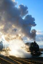 Die Beförderung des mit Speiseöl beladenen Kesselwagenzuges vom Hammer Hafen zum Übergabebahnhof durch die Lokomotiven 80 039 und Radbod der Museumseisenbahn Hamm war Abschluss und