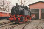 Die 80 013 im Jahr 1996 an gleicher Stelle. Was so fnf Jahre im Freien ausmachen (s. Foto v. Karl Rgner)