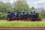 Dampflok 86 1333  am Tag der offenen T�r 2026 als ZU|G|BRINGER zwischen Bergen auf R�gen und Lauterbach Mole eingesetzt. Hier als Rangierfahrt auf dem Bahnhof Bergen R�gen. - 30.05.2026
