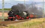 86 1333-3 und 86 1744-1 mit Wagen und Waggons durch Anklam am 06.07.2020 - mein Standort ist der Fussweg am ehem. MPSB-Lokschuppen. 95235