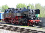 Nach ein paar Tage Einsatz auf Usedom,kam 86 1323 am 02.Mai 2024 nach Rügen.Bis zu ihren planmäßigen Einsatz bleibt die Lok in Putbus.Aufgenommen am 03.Mai 2024.