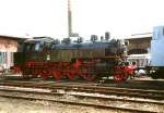 86 001 bei bestem Fotowetter zum Feldbahn- und Traktorentreffen Chemnitz Hilbersdorf 12.04.03