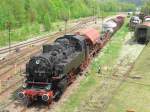 86 1049-5 (Kalt) stand mit einem Gterzug beim BW Fest, am 16.05.10 in Schwarzenberg.