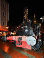 Anfang Dezember 2022 war die Dampflokomotive 89 7531 auf dem Weihnachtsmarkt in Essen-Steele zu sehen.