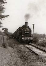 94 1292 auf dem Weg nach Erfurt-West bei Marbach, um 1985