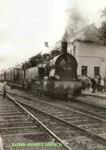 94 1292 in Weimar Berkaer Bahnhof vor Sonderzug Weimar - Bad Berka, um 1988