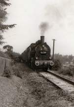 94 1292 auf dem Weg nach Erfurt-West bei Marbach, um 1985