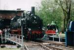 94 2105 im auf Drehscheibe im Schwarzenberger Eisenbahnmuseum