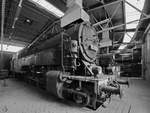Die 1923 gebaute Dampflokomotive 95 0028 Anfang Juni 2019 im Ringlokschuppen des Bochumer Eisenbahnmuseums.
