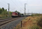 112 703-4 überführte 95 0009-1 und Personenwagen nach (Sonneberg) als DGS 61466 am 19.09.16 bei Reuth/V.