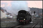 Am 29.1.2017 war mal wieder Dampf auf der Rübelandbahn zwischen Blankenburg und Rübeland im Harz zu erleben.