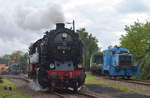 95 027 7 95 1027-2 der Traditionsgemeinschaft 50 3708-0 e. V. Rübelandbahn & 102 100-5 in Leipzig Plagwitz zu den 20. Leipziger Eisenbahntage 07.10.2017