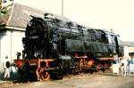 95 0028-1 auf der Fahrzeugschau  150 Jahre deutsche Eisenbahn  vom 3. - 13. Oktober 1985 in Bochum-Dahlhausen.