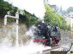 Wieder daheim: Umsetzen in Lauscha beim alten Wasserkran am 15.09.2013 (selbst die Sonne kam kurz heraus ...) 