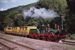 Der Adler des DBMuseum Nrnberg dampfte im September 2001 auf der Strecke der Dampfbahn Frnkische Schweiz durchs Wiesenttal