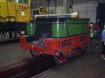 Der Adler ist am 06.09.2003 zur Instandsetzung in Meinigen, hier sieht man den Tender mit dem demontierten Schlot der Zugmaschine