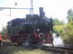 Diese Dampflok war auch in Schneweide wei blo leider nich was fr eine das ist wenn jemand das wei kann er sich ja melden Berlin Schneweide 20.8.05