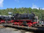 Lok 146 der BLE auf der Drehscheibe im Eisenbahnmuseum Bochum Dahlhausen am 18.9.2010.