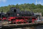 Lok 146 der BLE auf der Drehscheibe im Eisenbahnmuseum Bochum Dahlhausen am 18.9.2010.