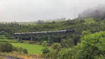 Damplok BB 262 mit Historischer Zug der Sauschwänzlebahn von Zollhaus-Blumberg nach Weizen auf Biesenbach Viaduct am 10.August 2019.