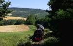 FKE 262 mit dem Personenzug nach Weizen bei Fützen 5.7.15