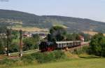 FKE 262 mit dem Personenzug nach Weizen in Fützen 5.7.15