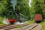 Dampflok Niedersachsen zu Gast bei der Hespertalbahn in Essen Kupferdreh, Juni 2025.