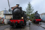 Lok 34 und Lok 26 am 30.11.2025 in Losheim am See 