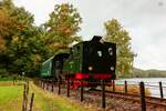 Dampflok Niedersachsen zu Gast bei der Hespertalbahn in Essen Kupferdreh, Oktober 2025.