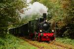 Dampflok Niedersachsen zu Gast bei der Hespertalbahn in Essen Kupferdreh, Oktober 2025.