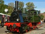 Die Dampflok  Waldbr�hl  in ihrer vollen Pracht im Eisenbahnmuseum Dieringhausen am 11.09.2010