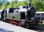 Eine Dampflok der Hespertalbahn im Eisenbahnmuseum Bochum-Dalhausen am 19.