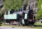 Eine deutsche Tenderlok als Denkmal in Slowenien!  Am Bahnhof Zidani Most steht ein deutscher D-Kuppler.