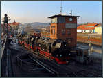 Im Bw Wernigerode warten am 14.01.2017 die Dampf- und Diesellokomotiven auf Ihren nächsten Einsatz bei der HSB.