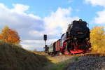 Stieger Wendeschleifenfahrt von 99 234 mit IG HSB-Sonder-PmG am 21.10.2018.