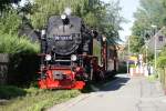 99 7241-5 als N 8939 + 187 017-9 Schub als N 8905 in Wernigerode Westerntor am 27.07.09